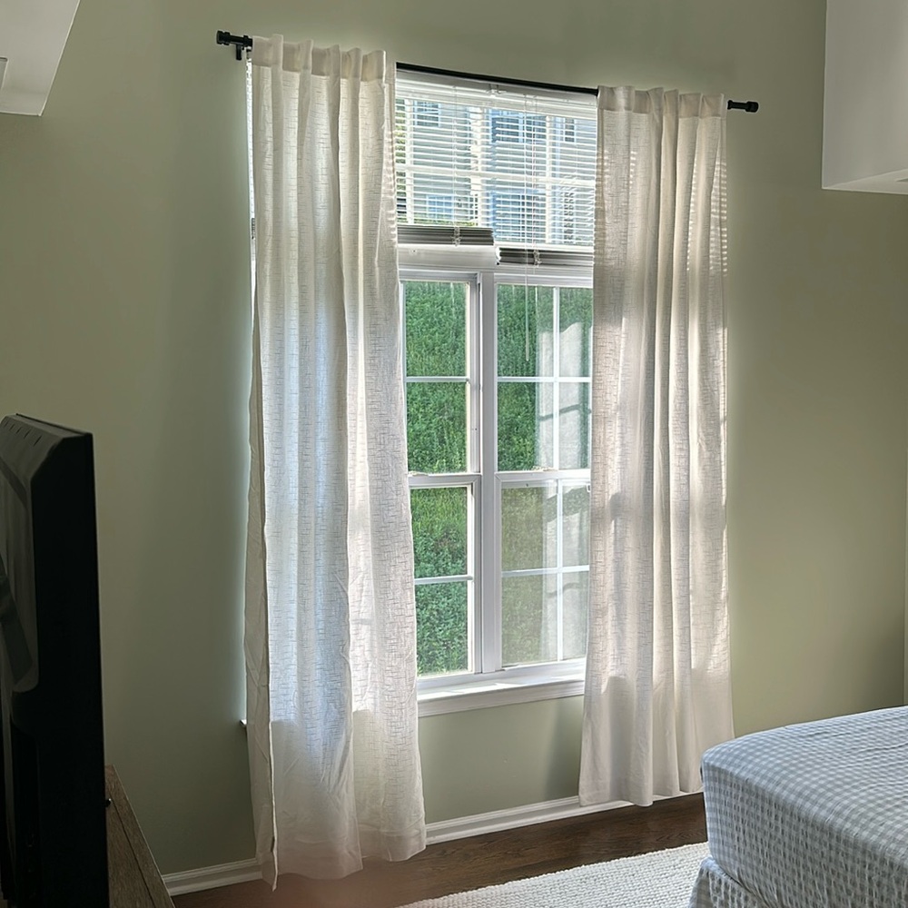 Quince SET of 2 Cotton Slub Curtains 48 x 108